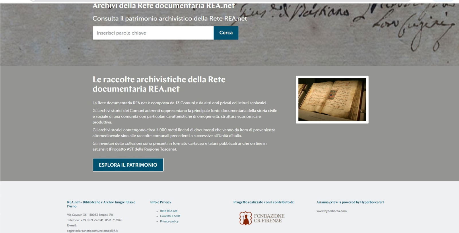 Immagini di Archivi storici Rete REA.net - Biblioteche e Archivi lungo l'Elsa e l'Arno