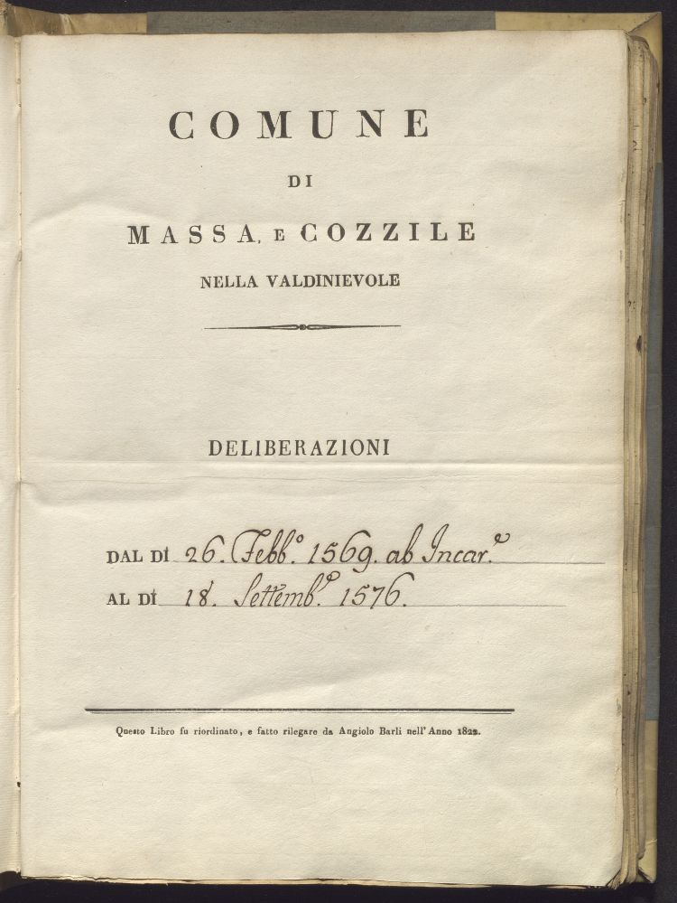 Immagini di Archivio storico comune di Massa e Cozzile