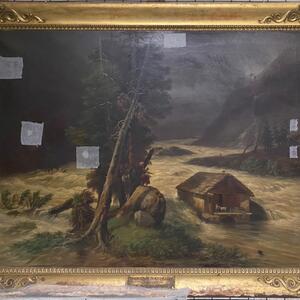 Accademia Belle Arti di Brera - Restauro dipinto “Inondazione di una valle delle Alpi