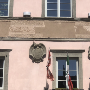 Comune di Castiglione di Garfagnana - Palazzo comunale , restauro facciata