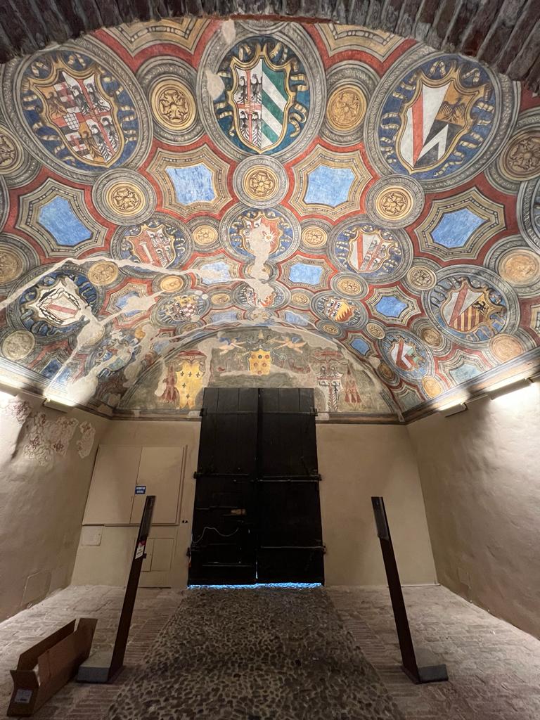 Immagini di Lavori di restauro degli intonaci dell’androne della Rocca Sanvitale di Fontanellato