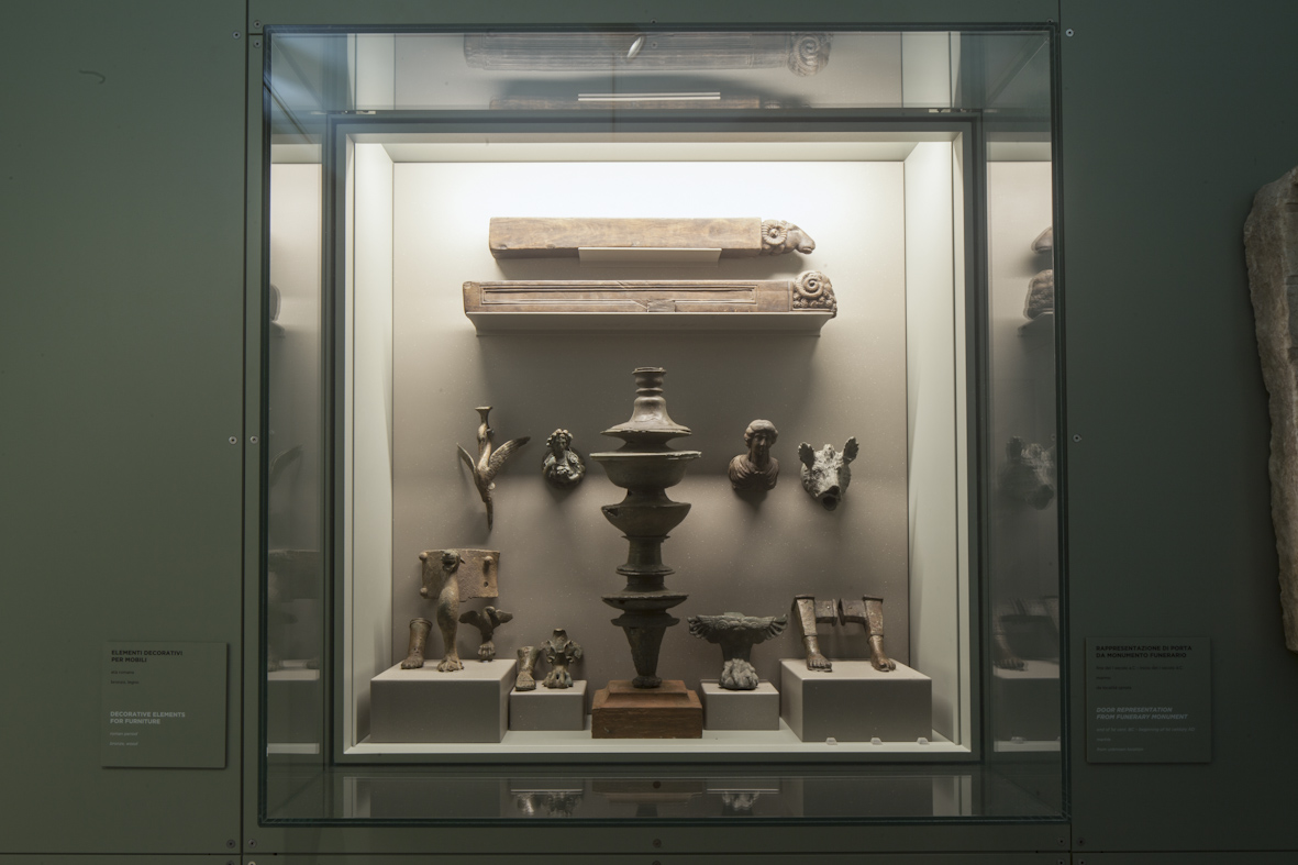 Immagini di Restauro di reperti in metallo esposti nel rinnovato percorso espositivo del museo
