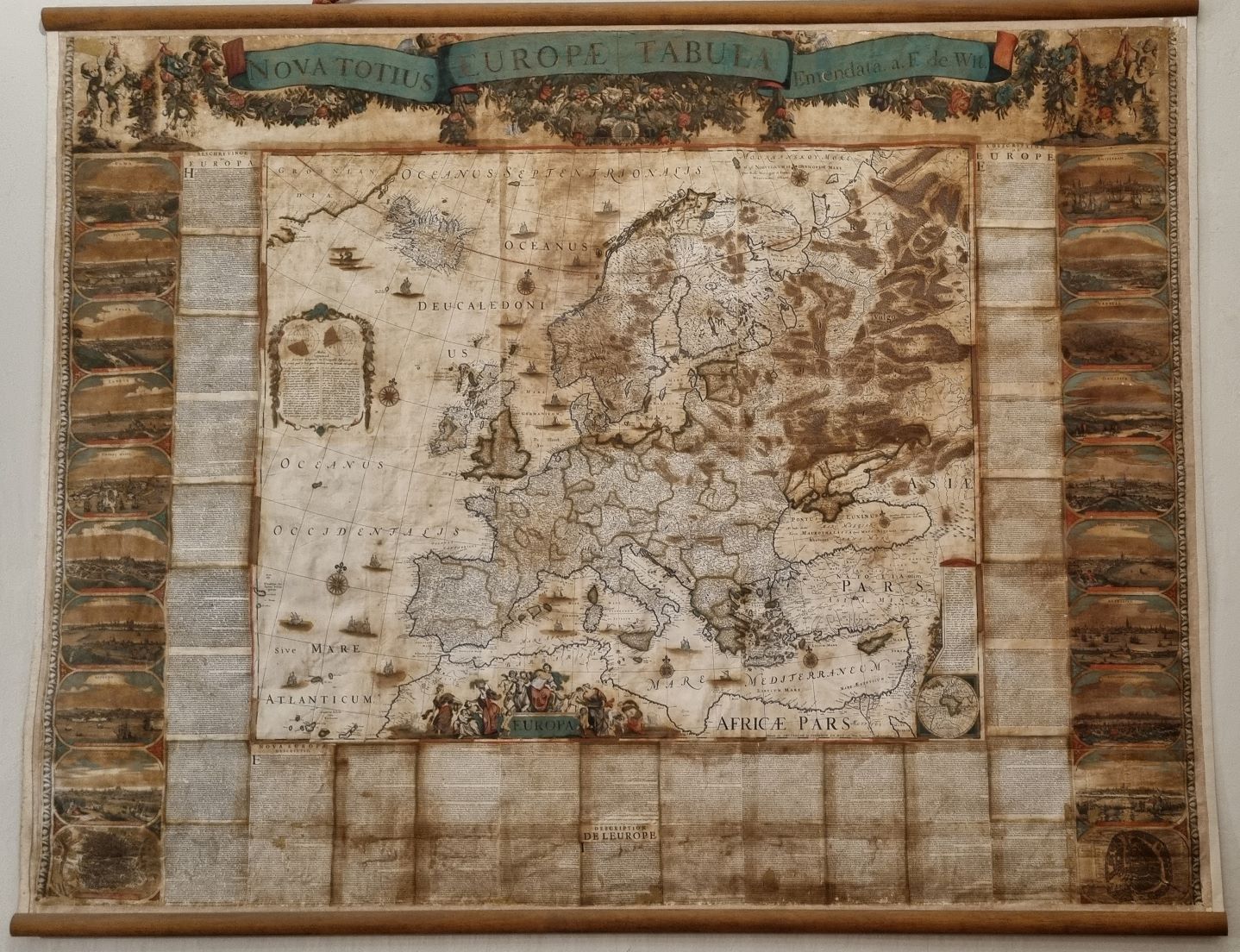 Immagini di Restauro di una serie di sei carte geografiche: Planisfero, i Quattro continenti, le 19 Provincie del Belgio, invv. GNPS 577, 578/1, 579/1, 580/1, 582/1, 582/2. Musei Nazionali di Genova – Palazzo Spinola.