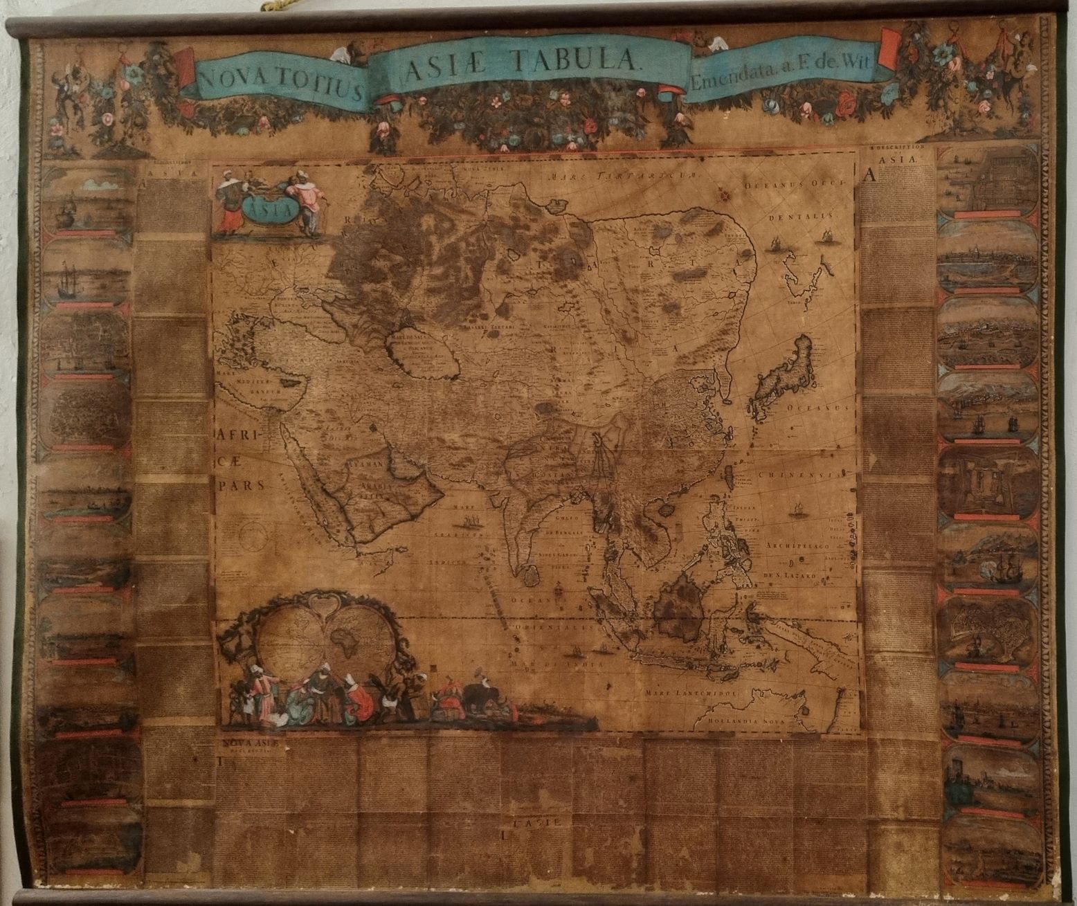 Immagini di Restauro di una serie di sei carte geografiche: Planisfero, i Quattro continenti, le 19 Provincie del Belgio, invv. GNPS 577, 578/1, 579/1, 580/1, 582/1, 582/2. Musei Nazionali di Genova – Palazzo Spinola.